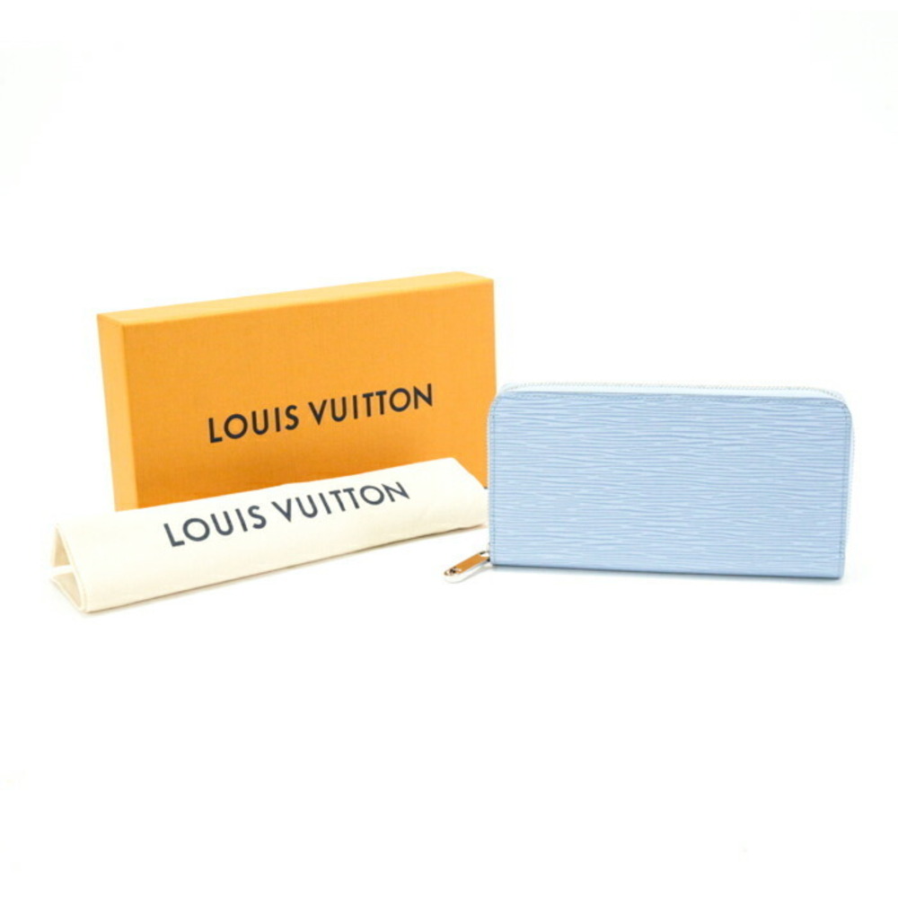 Louis Vuitton Sippy Wallet Epi Leather Long Zipper BLEU Blue Nuage Blue